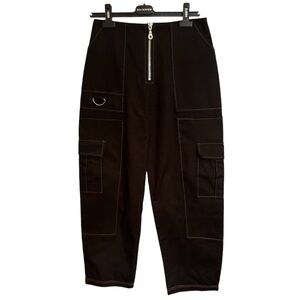 The Ragged Priest Y2K Baggy Cargo Pants Sz S Contrast Stitching Mall Goth Emo‎